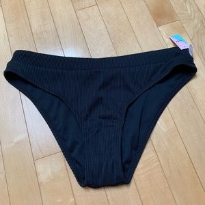 💕Ardene black rib swim bikini bottoms💕